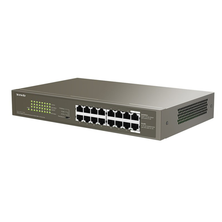 Tenda TEG1116P-16-150W-EU switch de rede Não-gerido Gigabit Ethernet (10 100 1000) Power over Ethernet (PoE) Bronze