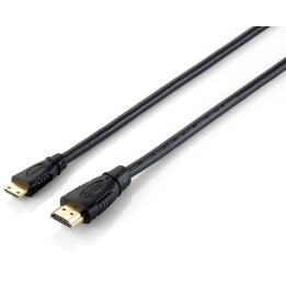 Equip 119306 cabo HDMI 1 m HDMI Type A (Standard) HDMI Type C (Mini) Preto