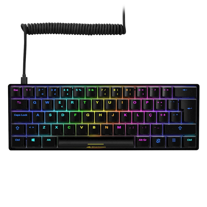Sharkoon SGK50 S4 teclado USB QWERTY Português Preto
