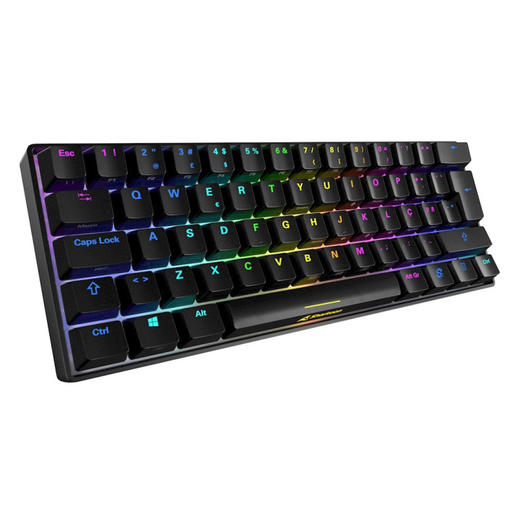 Sharkoon SGK50 S4 teclado USB QWERTY Português Preto