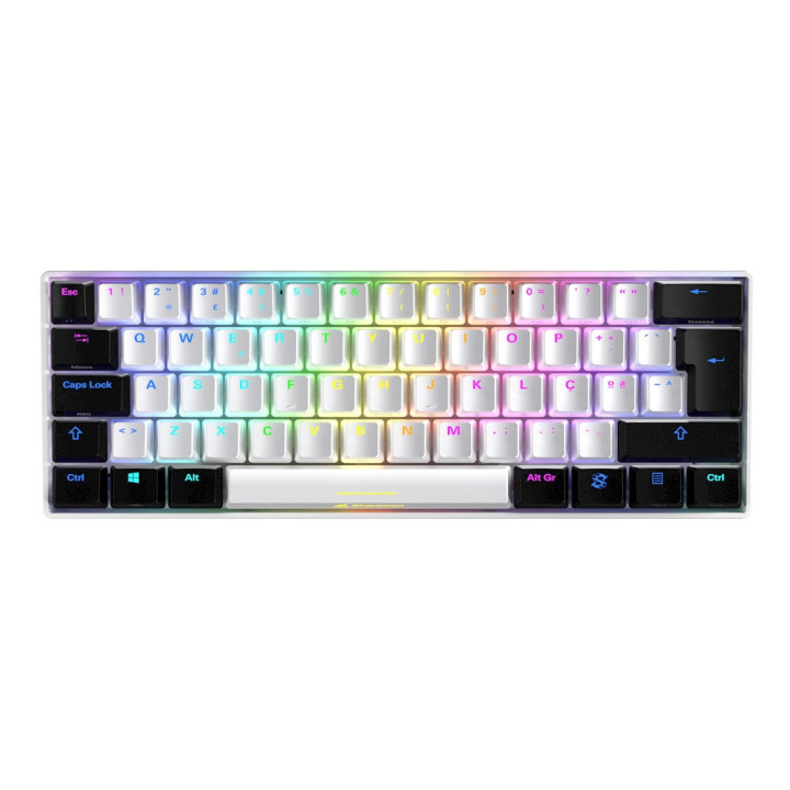 Sharkoon SGK50 S4 teclado RF Wireless + USB QWERTY Português Branco