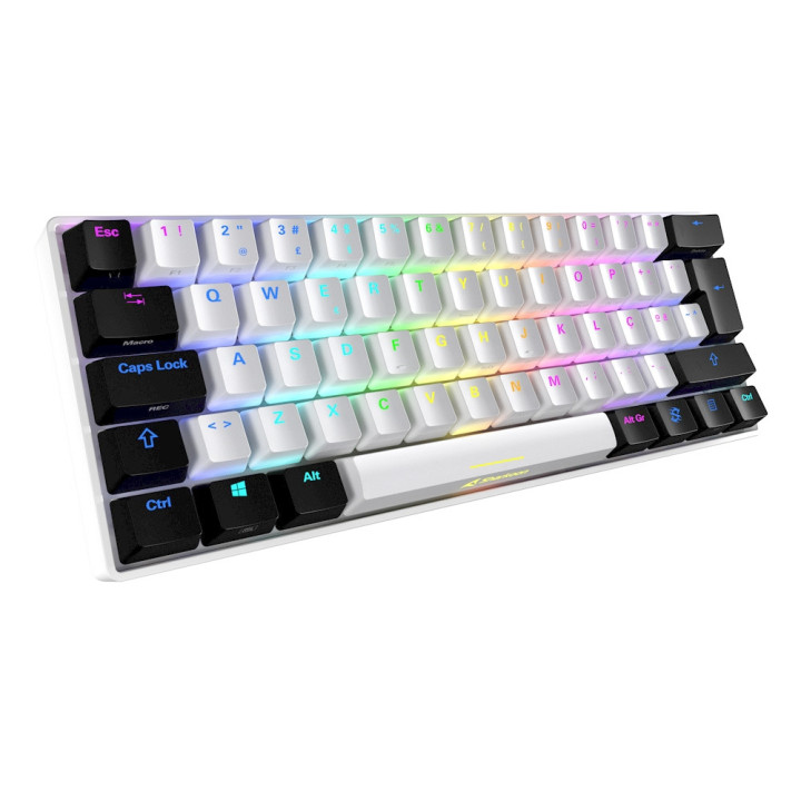 Sharkoon SGK50 S4 teclado RF Wireless + USB QWERTY Português Branco