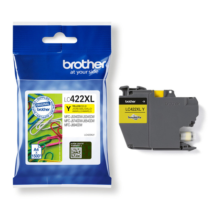 Brother LC-422XLY tinteiro 1 unidade(s) Original Amarelo