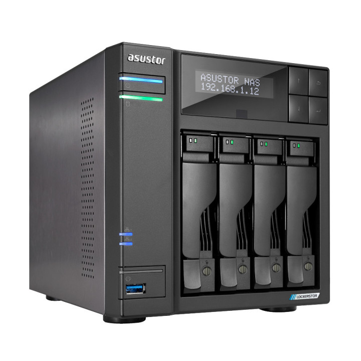 Asustor LOCKERSTOR 4 Gen2 (AS6704T) NAS PC Ethernet LAN Preto N5105