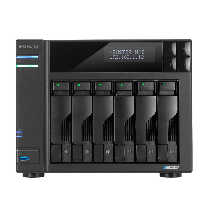 Asustor LOCKERSTOR 6 NAS PC Ethernet LAN Preto N5105
