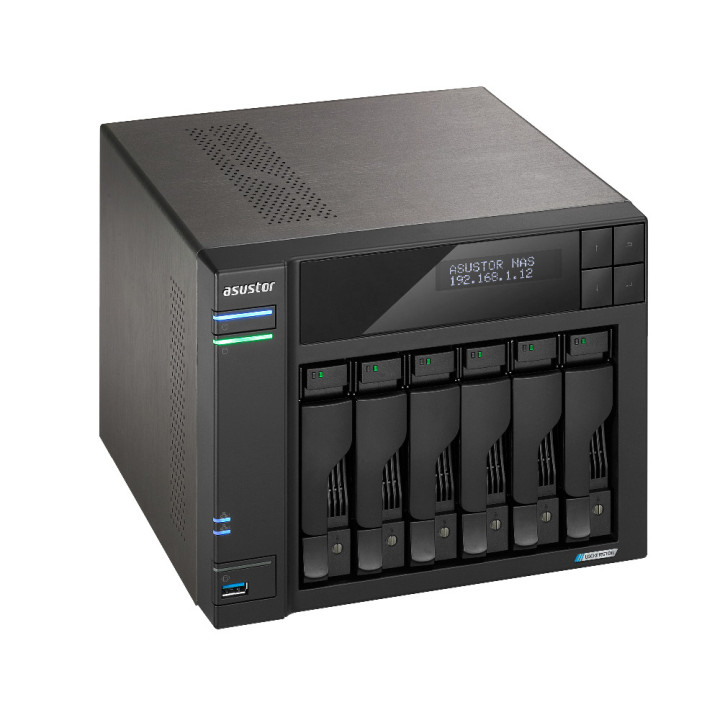 Asustor LOCKERSTOR 6 NAS PC Ethernet LAN Preto N5105