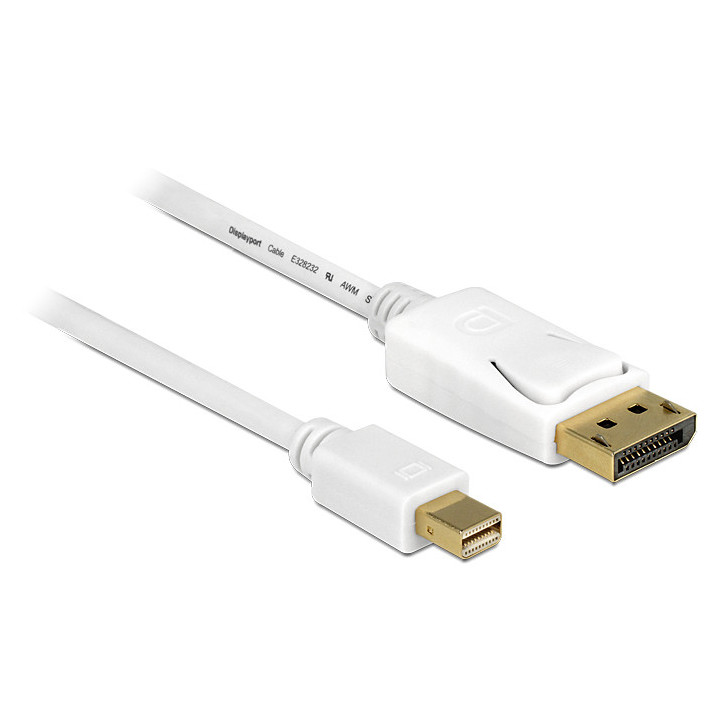 DeLOCK 83483 cabo DisplayPort 3 m Mini DisplayPort Branco