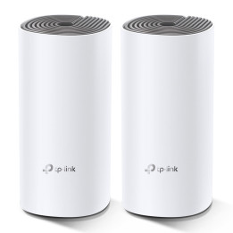 TP-Link Deco E4 (2-pack) Dual-band (2,4 GHz   5 GHz) Wi-Fi 5 (802.11ac) Branco, Cinzento Interno