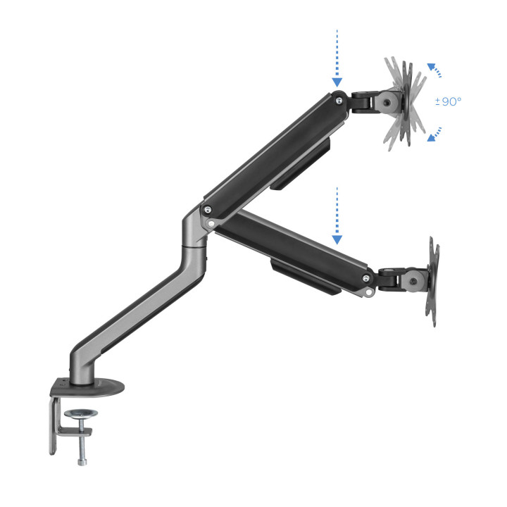 TooQ DB4032TNR-G montagem e suporte para monitores 81,3 cm (32") Fixação Aparafusar Preto