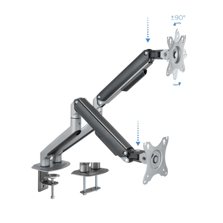 TooQ DB4132TNR-G montagem e suporte para monitores 81,3 cm (32") Fixação Aparafusar Preto