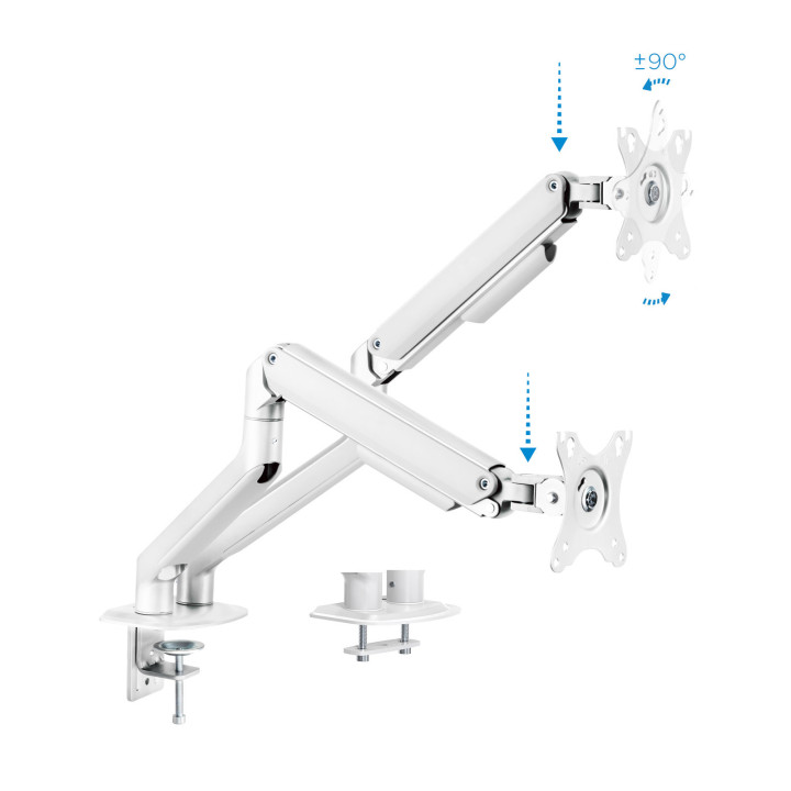 TooQ DB4132TNR-W montagem e suporte para monitores 81,3 cm (32") Fixação Aparafusar Branco