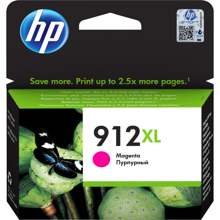 HP Tinteiro Original 912XL Magenta de elevado rendimento