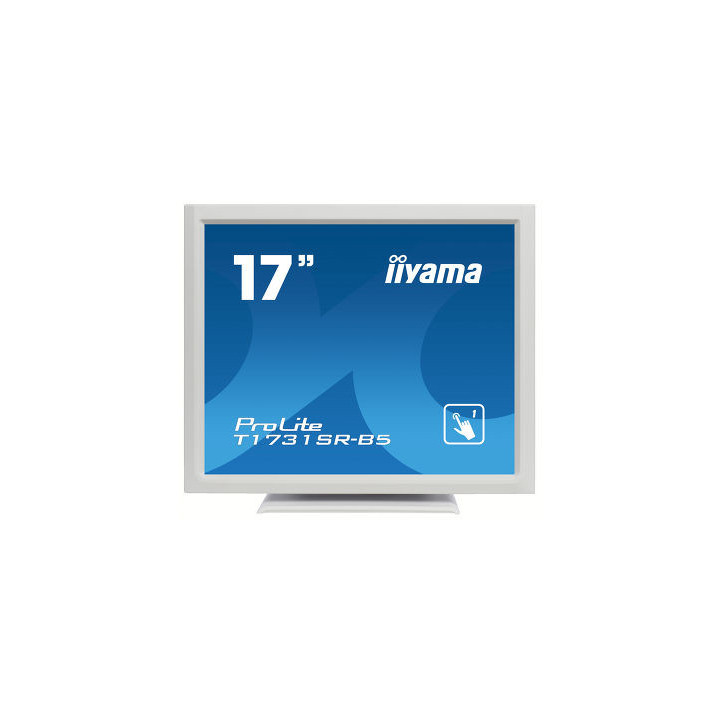iiyama ProLite T1731SR-W5 monitor de ecrã 43,2 cm (17") 1280 x 1024 pixels TN Ecrã táctil Branco