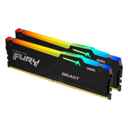 Kingston Technology FURY Beast RGB módulo de memória 32 GB 2 x 16 GB DDR5 5600 MHz