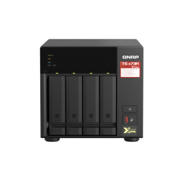 QNAP TS-473A NAS Tower Ethernet LAN Preto V1500B