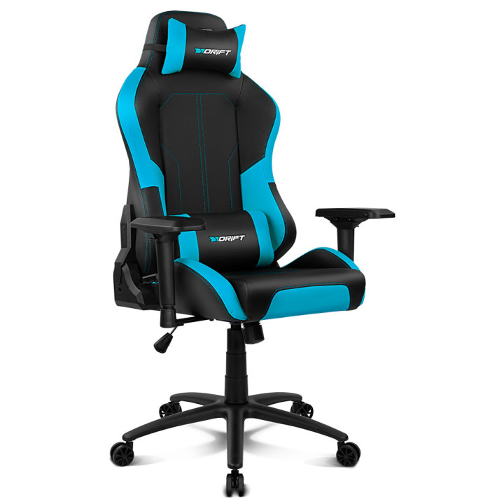 DRIFT DR250 Cadeira de jogos para PC Assento estofado e alcochoado Preto, Azul
