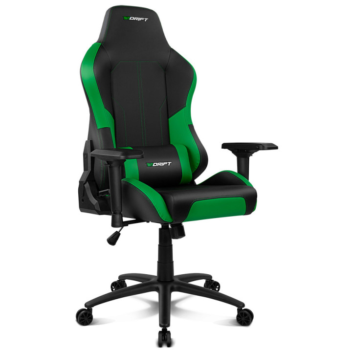 DRIFT DR250 Cadeira de jogos para PC Assento estofado e alcochoado Preto, Verde