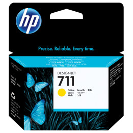 HP Tinteiro DesignJet 711 Amarelo de 29 ml