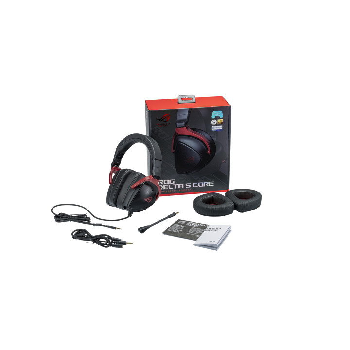 ASUS ROG Delta S Core Auscultadores Com fios Fita de cabeça Jogos Preto