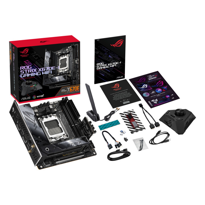 ASUS ROG STRIX X670E-I GAMING WIFI AMD X670 Ranhura AM5 mini ITX