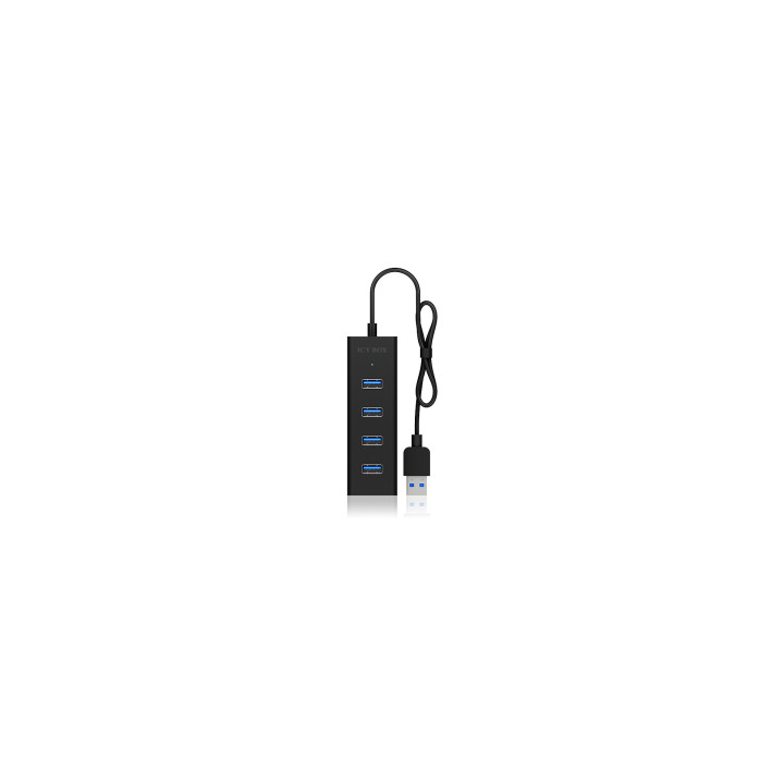 ICY BOX IB-HUB1409-U3 hub de interface USB 3.2 Gen 1 (3.1 Gen 1) Type-A 5000 Mbit s Preto