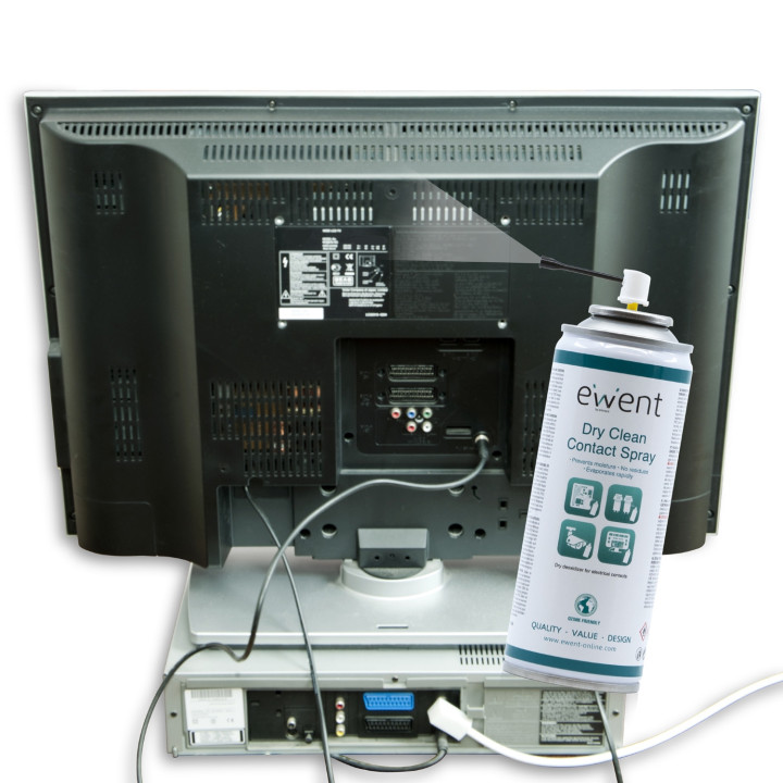 Ewent EW5614 kit de limpeza de equipamento Ecrãs Plásticos, Universal Spray de limpeza de equipamento 200 ml