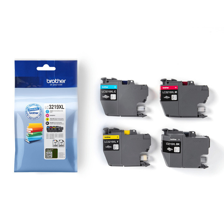 Brother LC3219XLVALBP toner 4 unidade(s) Original Preto, Ciano, Magenta, Amarelo