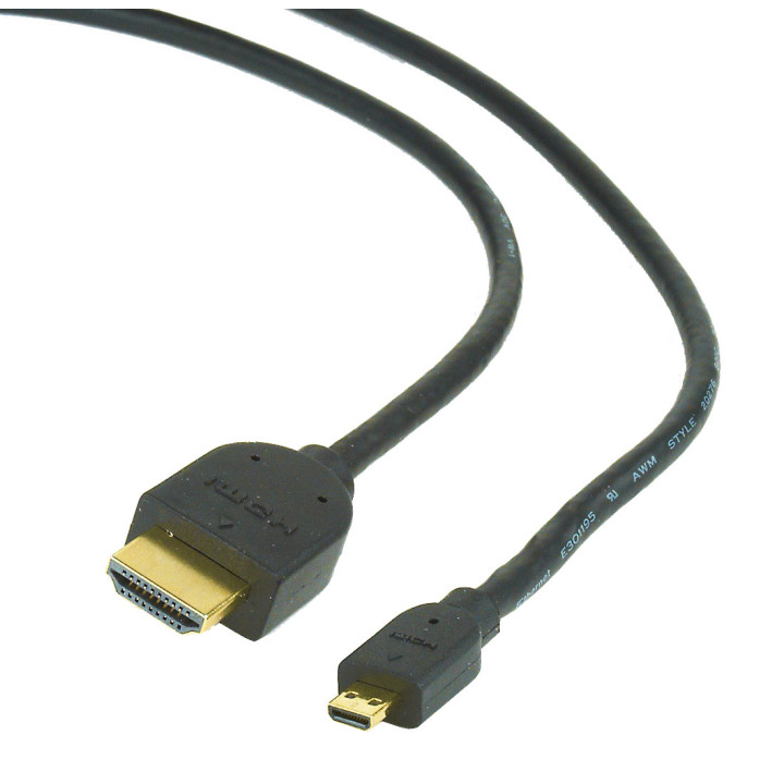 Cabo Gembird HDMI Type A (Standard) HDMI Type D (Micro) 1.8m Preto