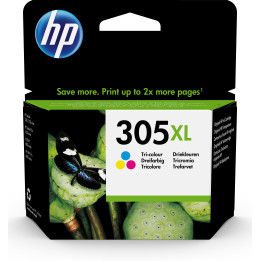 HP Tinteiro Original 305XL Tricolor de elevado rendimento