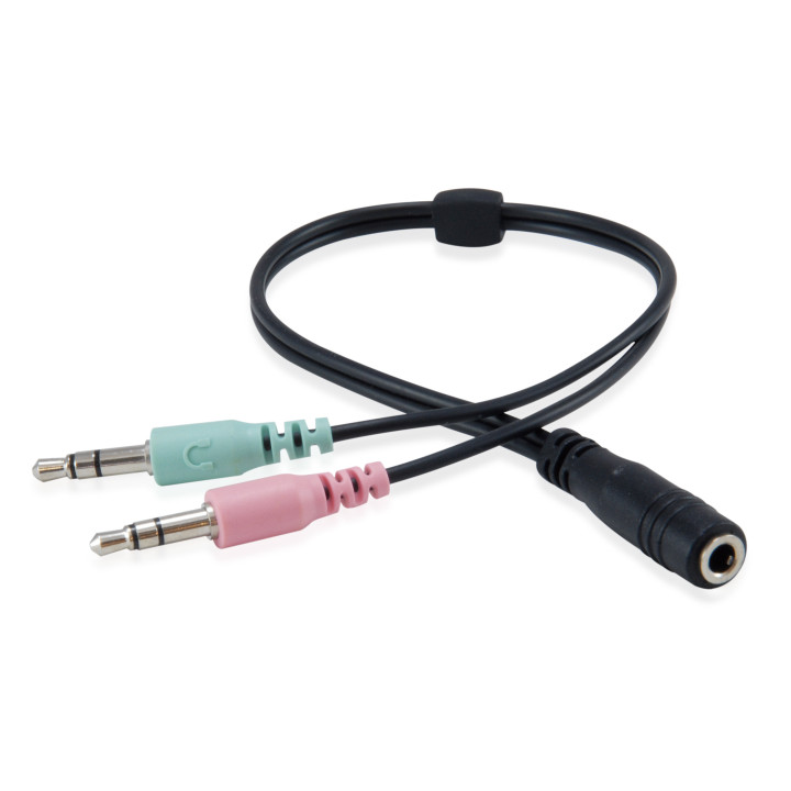 Equip Chat Headset Auscultadores Com fios Fita de cabeça Chamadas Música Preto