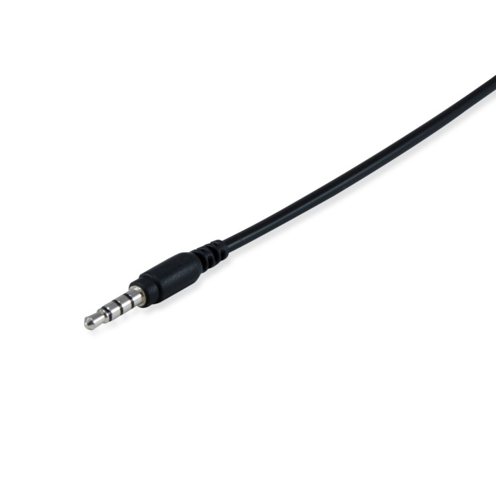 Equip Chat Headset Auscultadores Com fios Fita de cabeça Chamadas Música Preto