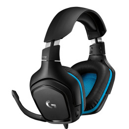 Logitech G G432 Auscultadores Com fios Fita de cabeça Jogos Preto, Azul