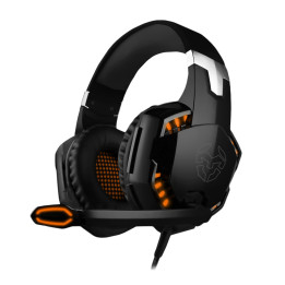 NOX Kyus Auscultadores Com fios Fita de cabeça Jogos Preto