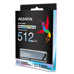 ADATA UE800 unidade de memória USB 512 GB USB Type-C 3.2 Gen 2 (3.1 Gen 2) Prateado