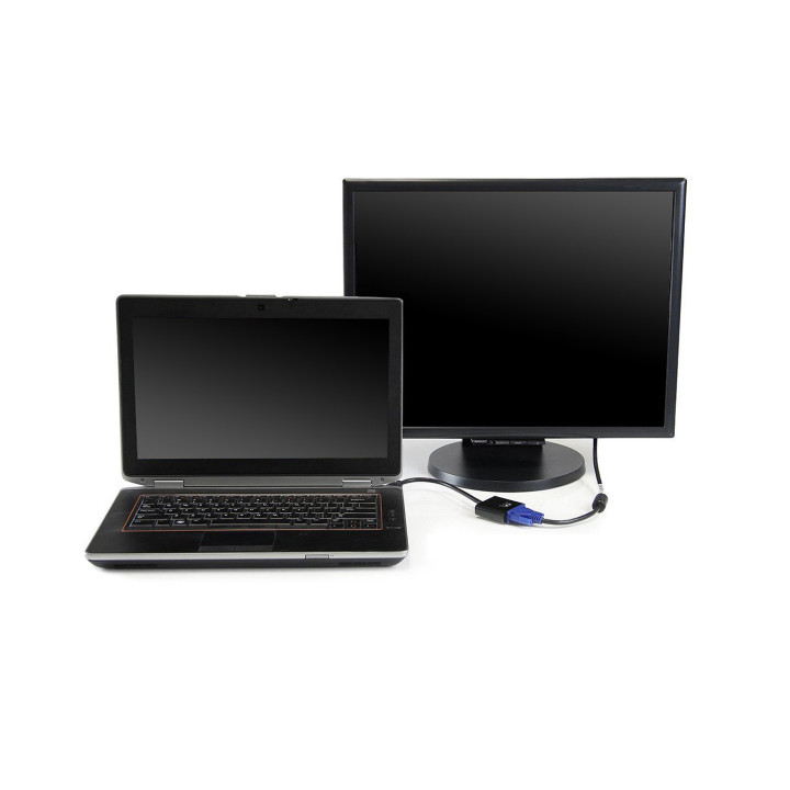 Ewent EW9864 adaptador de cabo de vídeo 0,2 m HDMI VGA, 3.5mm Preto