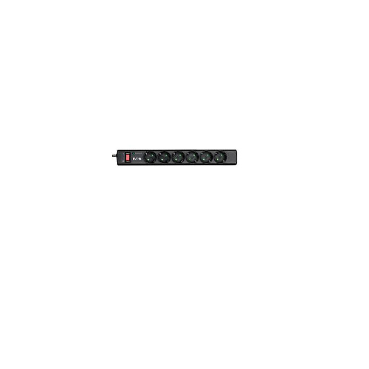 Eaton PS6D estabilizador de corrente Preto, Branco 6 tomada(s) CA 220 - 250 V 1 m