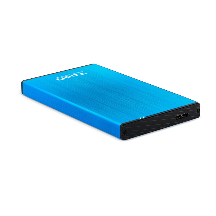 TooQ TQE-2527BL Caixa para Discos Rígidos Caixa de disco rígido Preto, Azul 2.5"