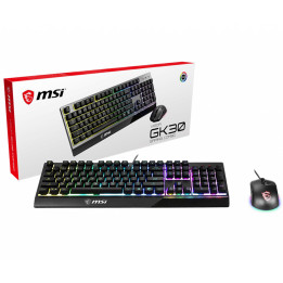 Teclado + Rato MSI Vigor GK30 USB QWERTY Portugês Preto