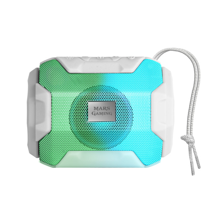 Mars Gaming MSBAXW coluna portátil Coluna portátil estéreo Branco 10 W