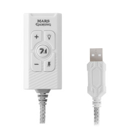 Mars Gaming MSC2W placa de som 7.1 canais USB