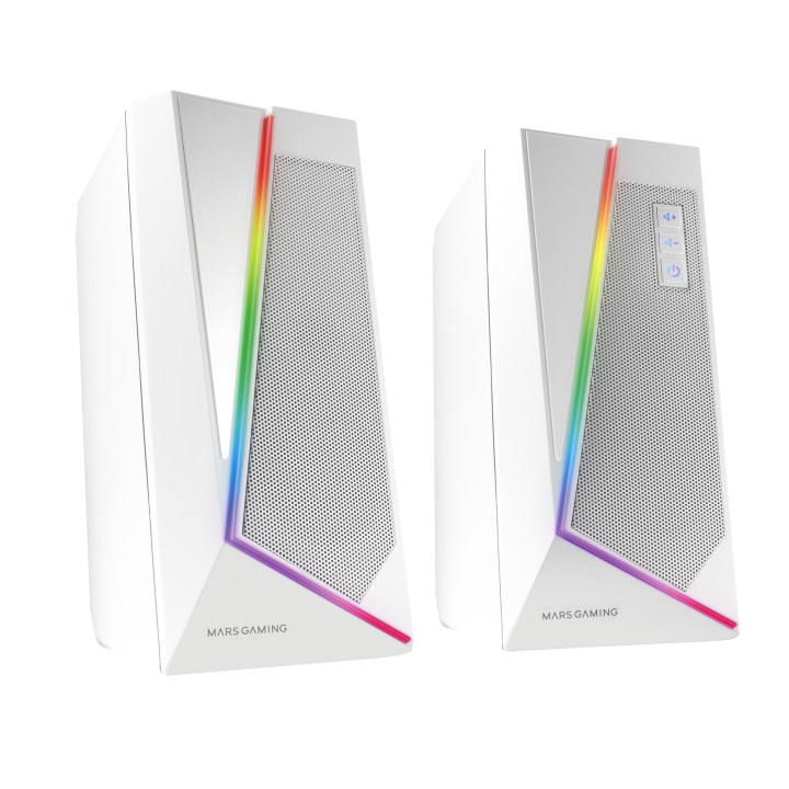 Mars Gaming MS7W altifalante Branco Com fios e sem fios 20 W