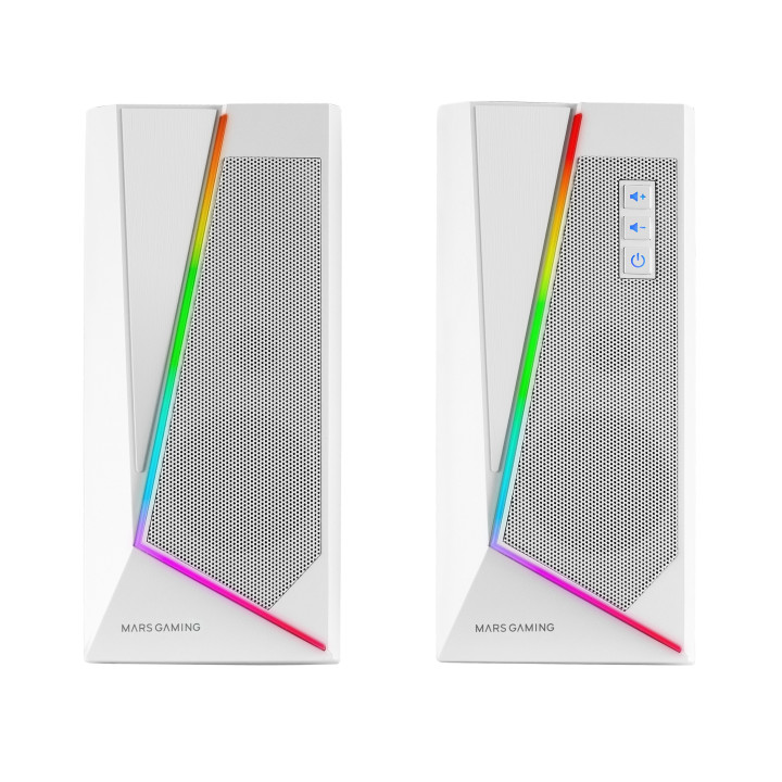 Mars Gaming MS7W altifalante Branco Com fios e sem fios 20 W