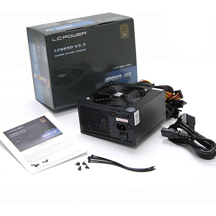 Fonte LC-Power 650W Super Silent V2.3