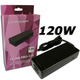 Carregador p/ Portáteis LC-Power LC-NB-PRO-120 Universal 120W Preto