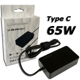LC-Power LC-NB-PRO-65-C adaptador e transformador Interior 65 W Preto