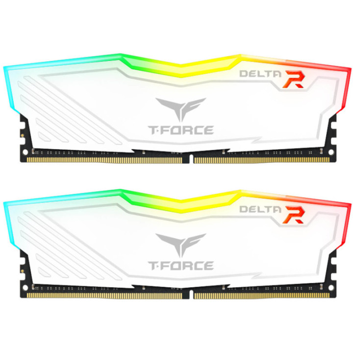 Memória Team Group Delta RGB 16GB (2 x 8GB) DDR4 3600MHz Branco