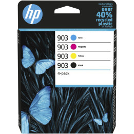 Conjunto de 4 Tinteiros Originais HP 903 Preto/Ciano/Magenta/Amarelo