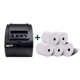 iggual IGG316641+IGG317655 impressora de etiquetas Jato de tinta térmico 203 x 203 DPI Com fios