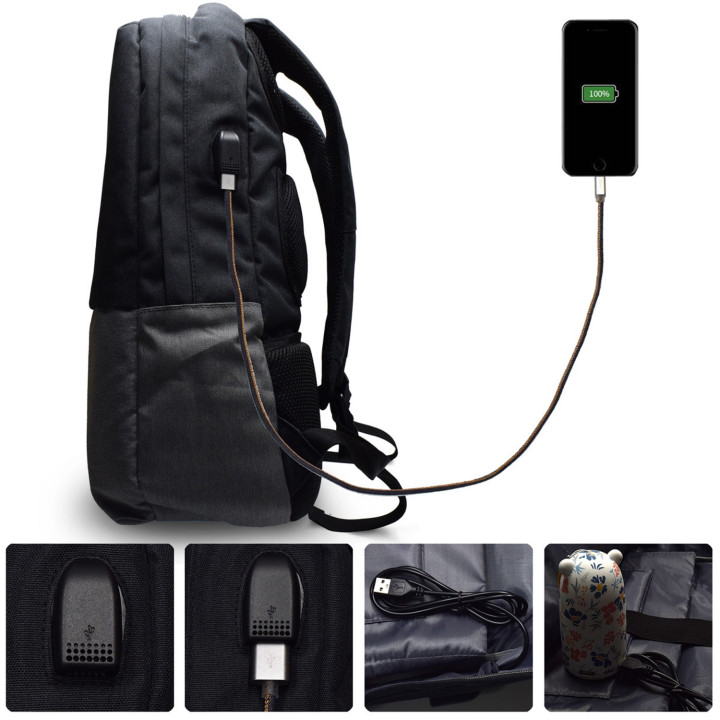 Ewent EW2529 mala para portáteis 43,9 cm (17.3") Mochila Preto