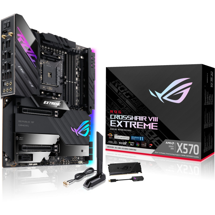 ASUS ROG Crosshair VIII Extreme AMD X570 Socket AM4 ATX extensível